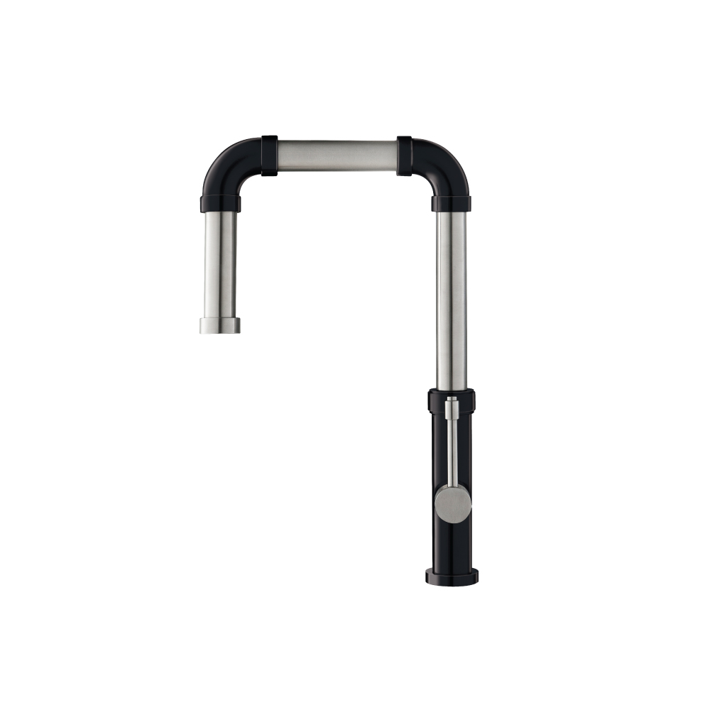 Tanz - Stainless Steel Kitchen Faucet With Side Sprayer | Gloss Black