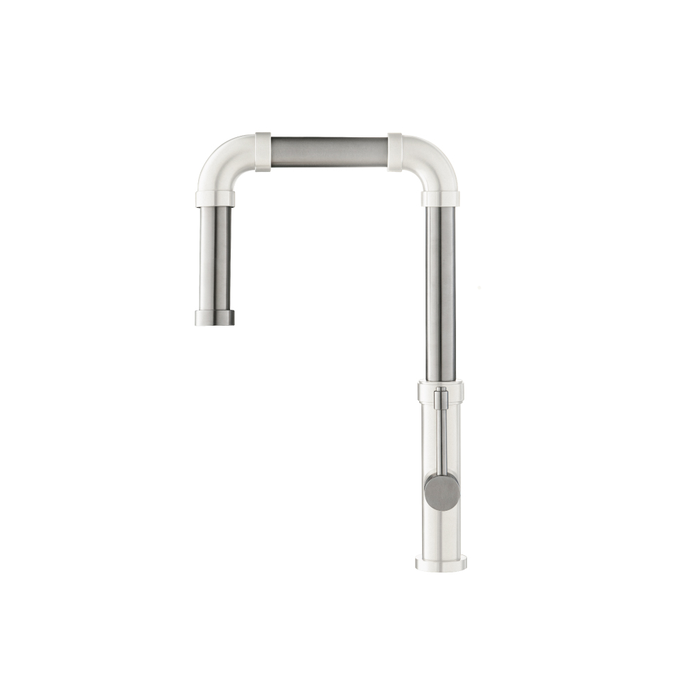 Tanz - Stainless Steel Kitchen Faucet With Side Sprayer | Gloss White