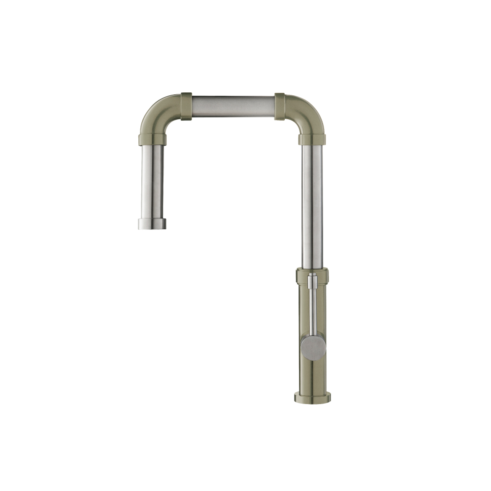 Tanz - Stainless Steel Kitchen Faucet With Side Sprayer | Light Verde