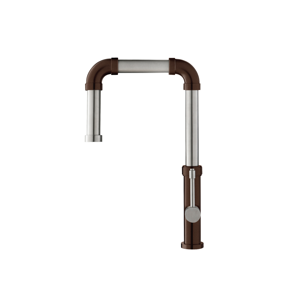 Tanz - Stainless Steel Kitchen Faucet With Side Sprayer | Vortex Brown