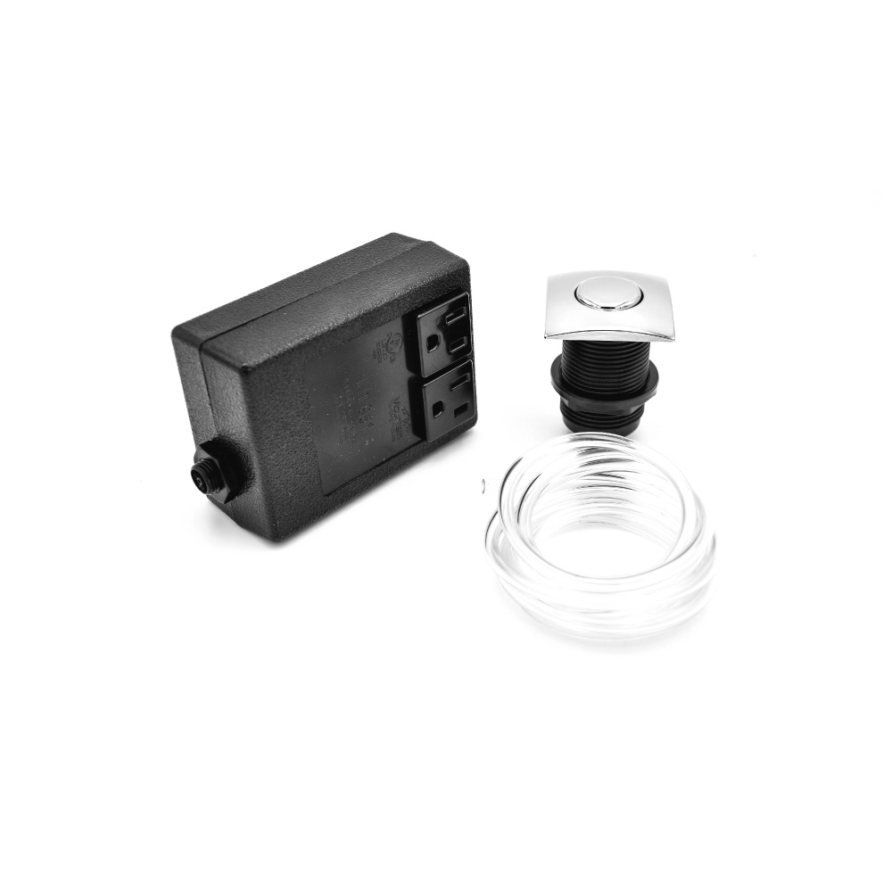 Waste Disposer Air Switch - Square | Matte Black