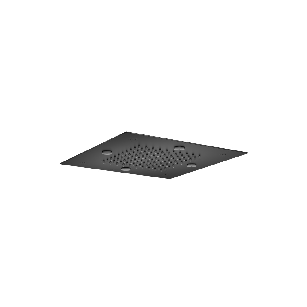 12" Stainless Steel Flush Mount Rainhead With Mist Flow | Matte Black