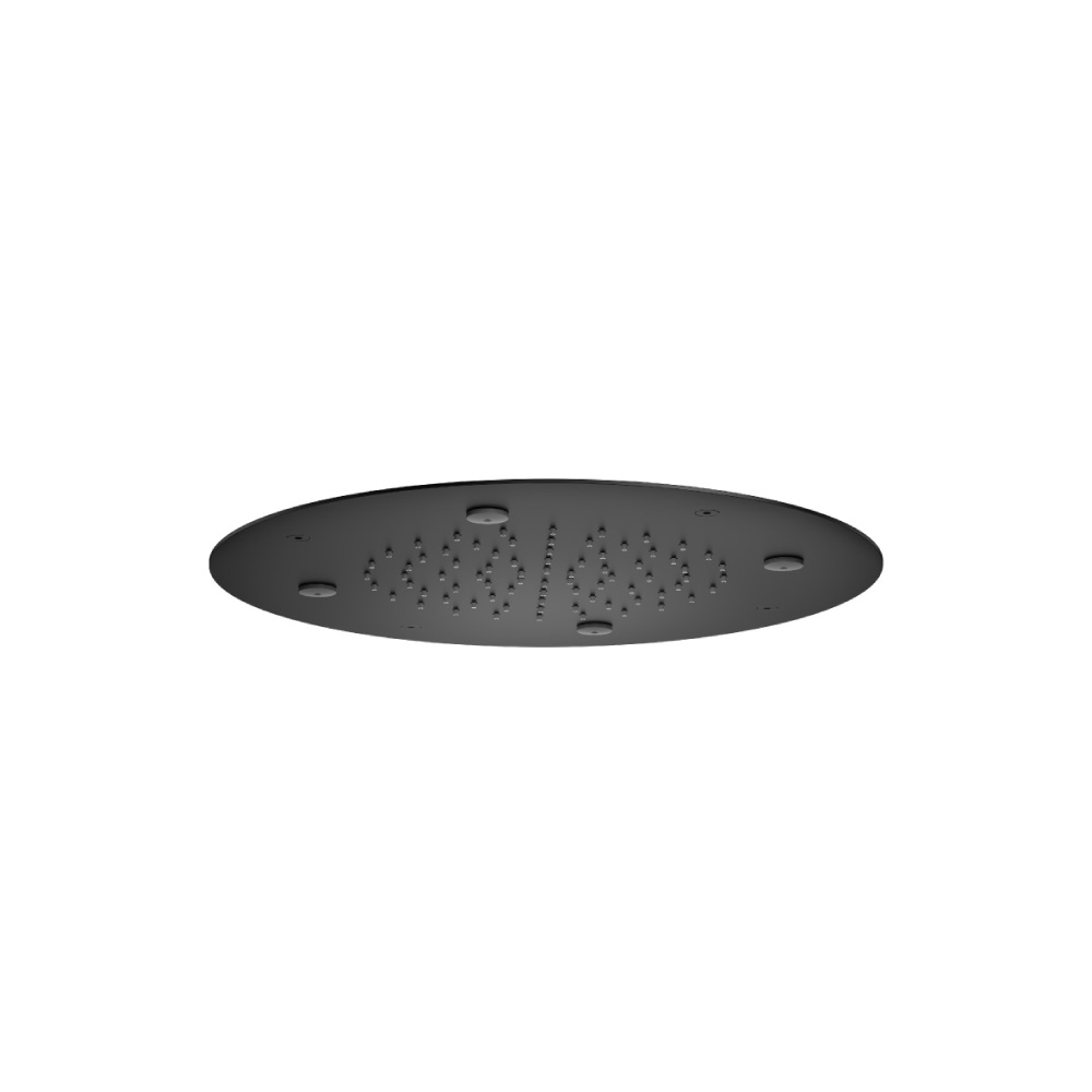 15" Stainless Steel Flush Mount Rainhead With Mist Flow | Matte Black