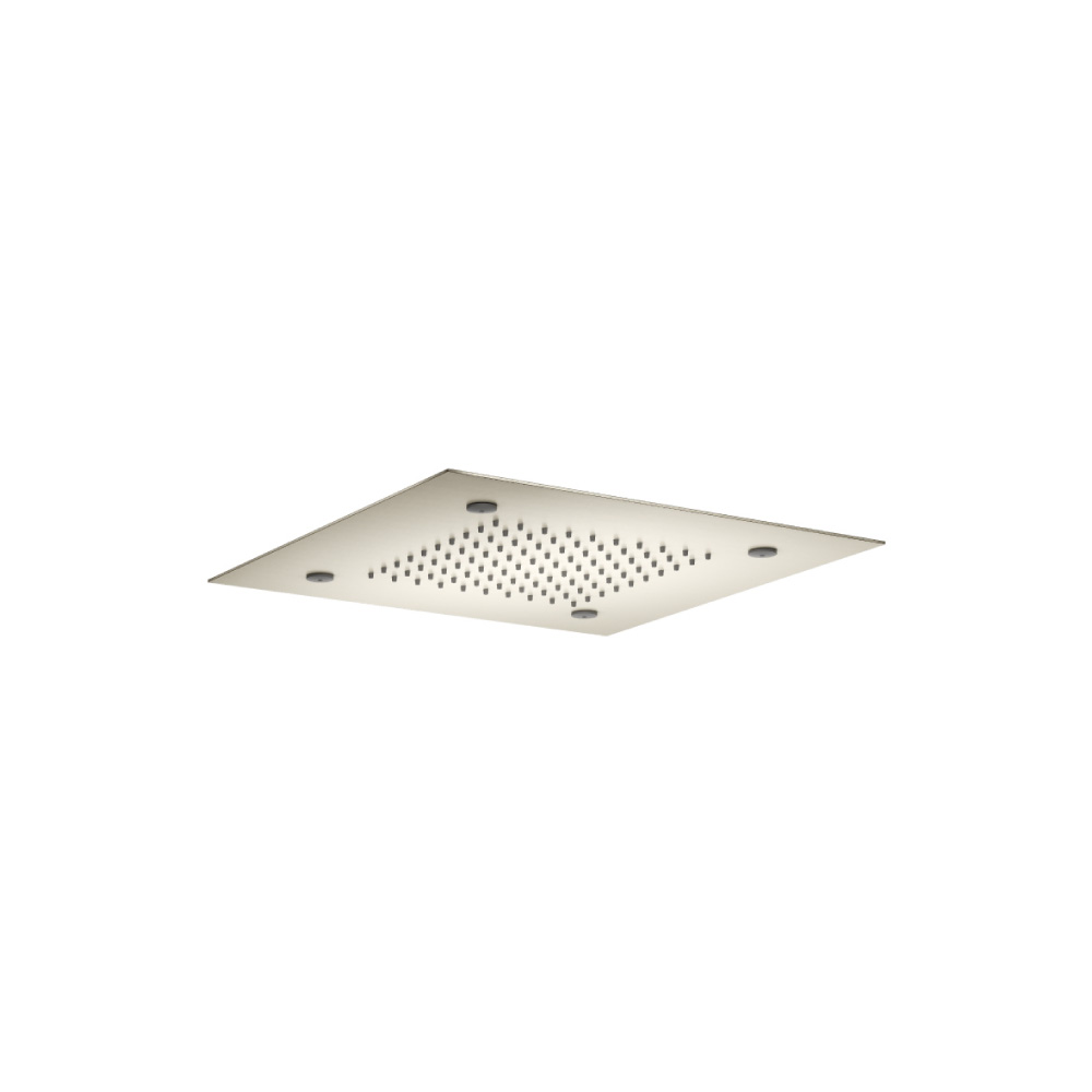 15" Stainless Steel Flush Mount Rainhead With Mist Flow | Brushed Nickel PVD