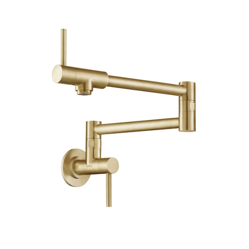 Wall Mounted Pot Filler | Brushed Gold PVD