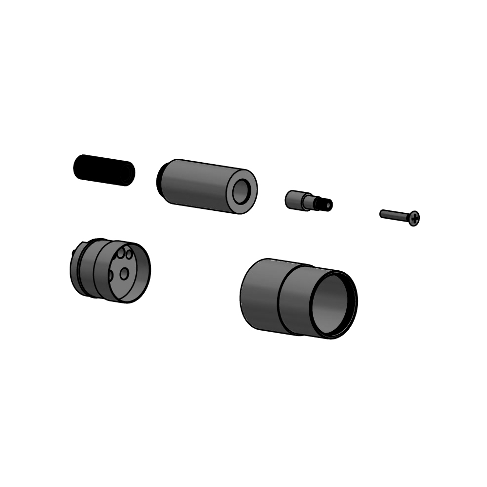 0.8" Extension Kit - For Use with PBV.1005A Pressure Balance Valve | Matte Black