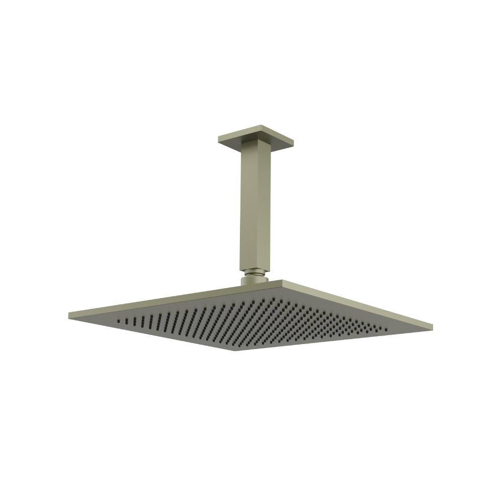 12" Rain Head with 6" Ceiling Mount Arm | Army Green