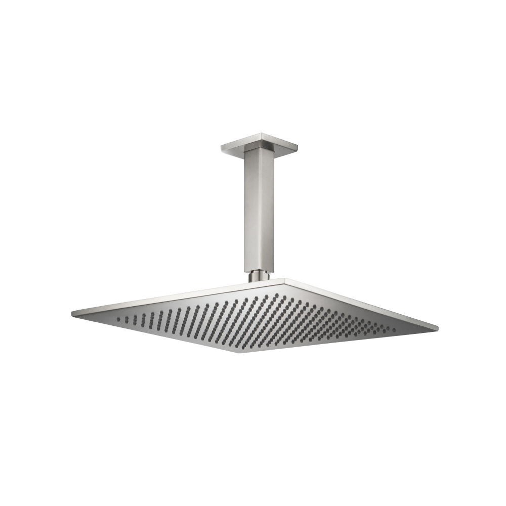 12" Rain Head with 6" Ceiling Mount Arm  | Brushed Nickel PVD