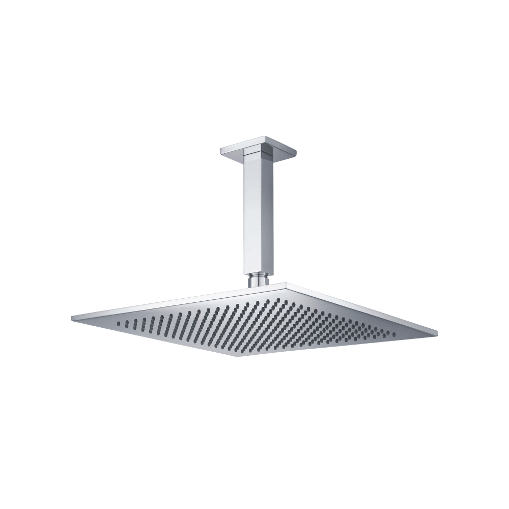 12" Rain Head with 6" Ceiling Mount Arm | Chrome