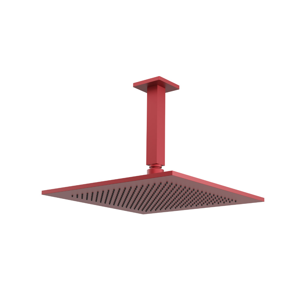 12" Rain Head with 6" Ceiling Mount Arm | Crimson