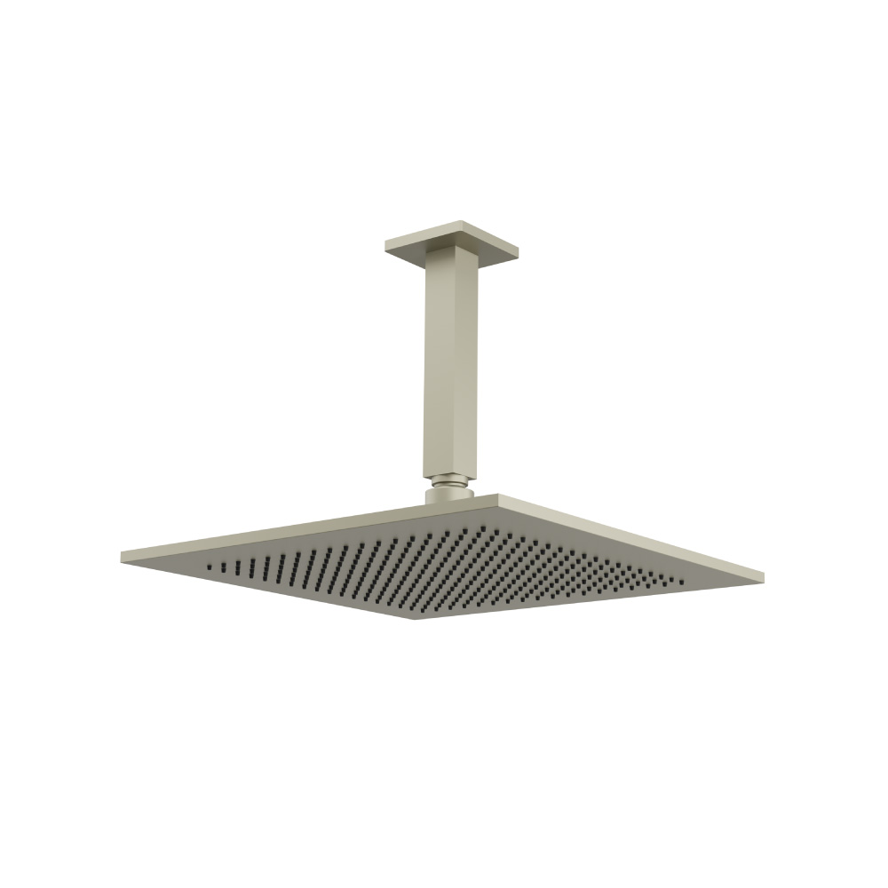 12" Rain Head with 6" Ceiling Mount Arm | Light Verde