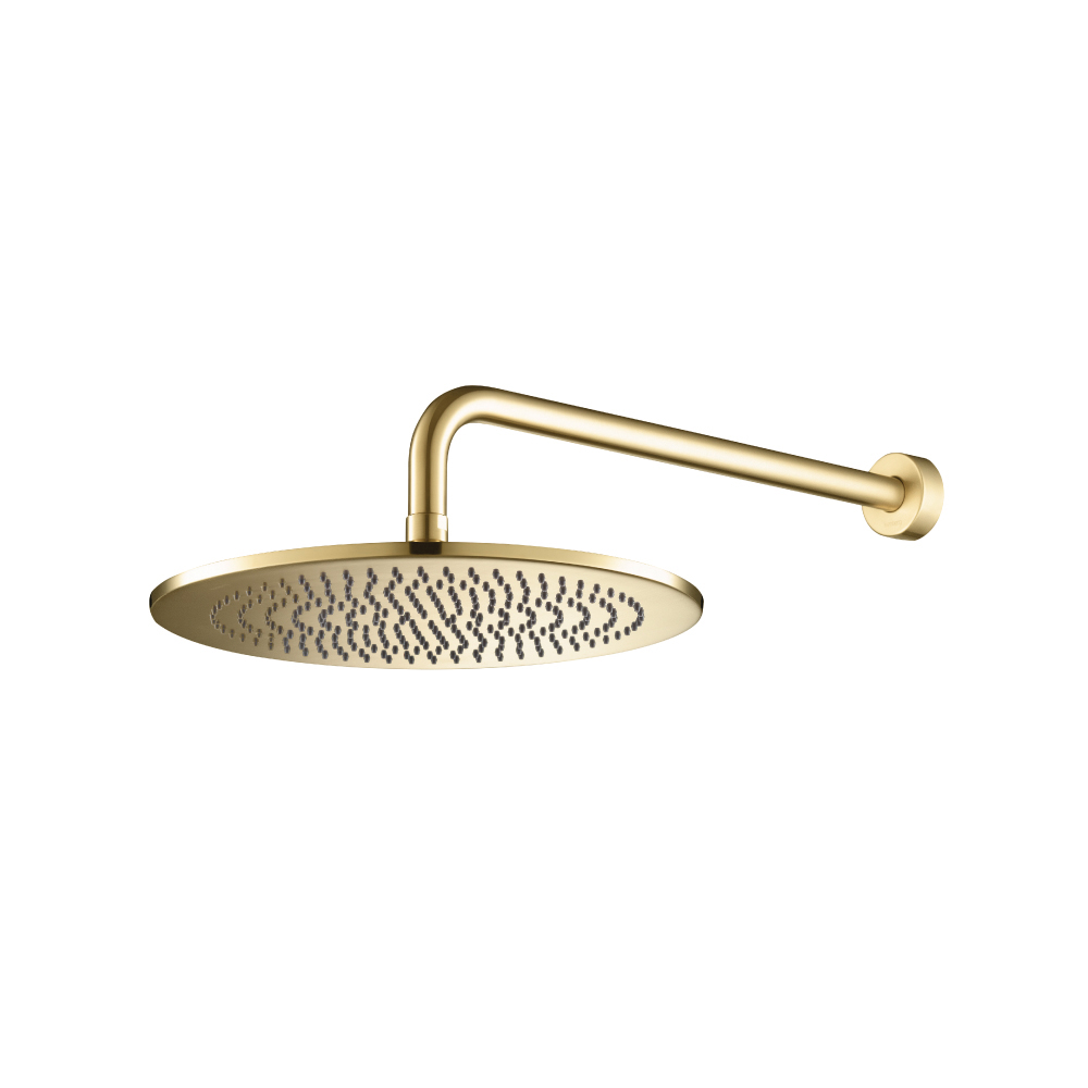 12" Rain Head with 16" Arm | Satin Brass PVD