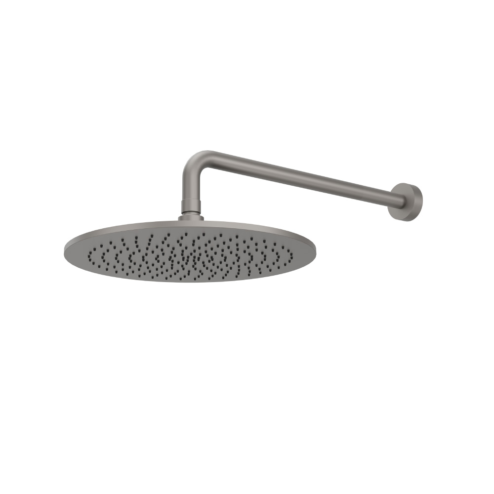 12" Rain Head with 16" Arm | Steel Grey