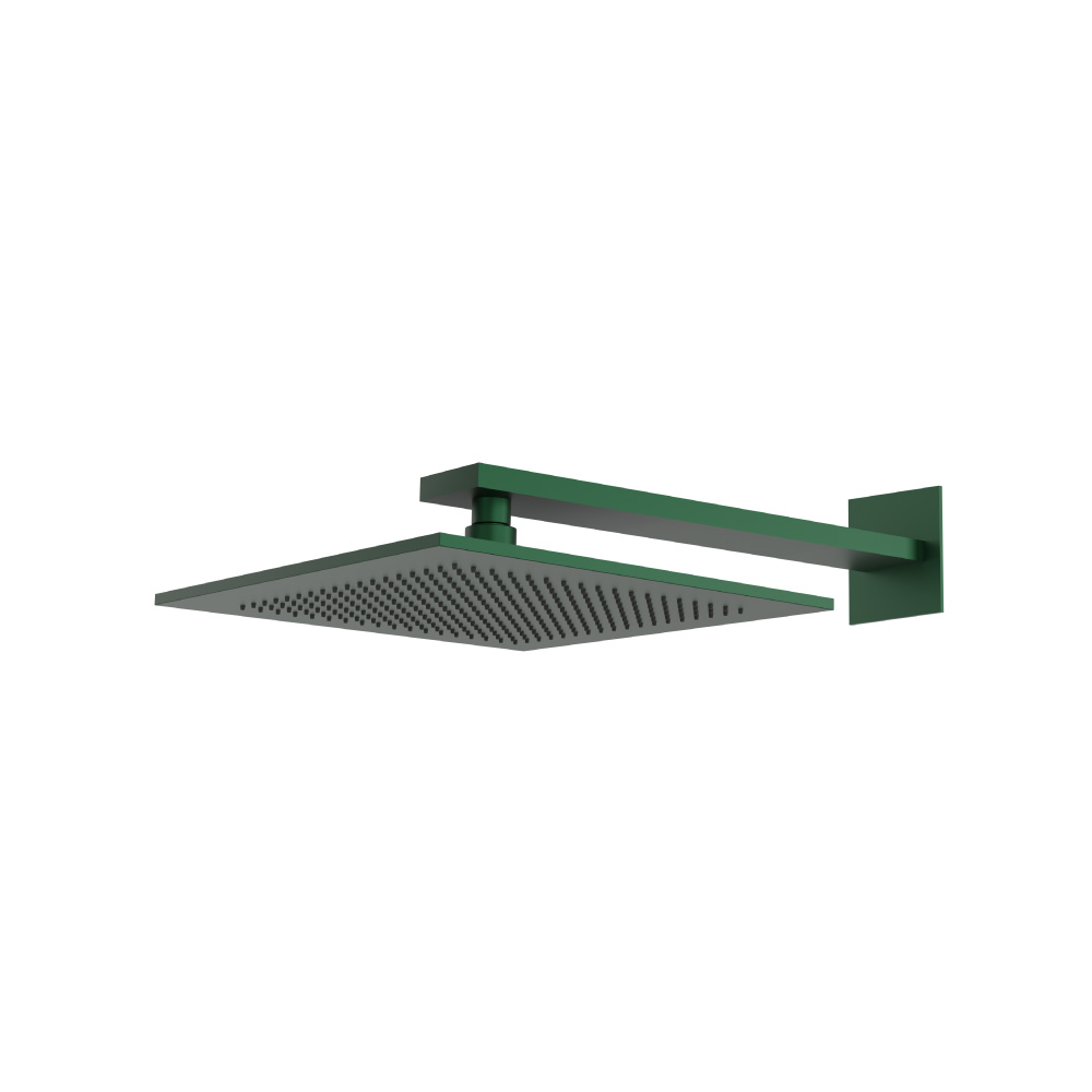 12" Rain Head with 16" Arm | Leaf Green