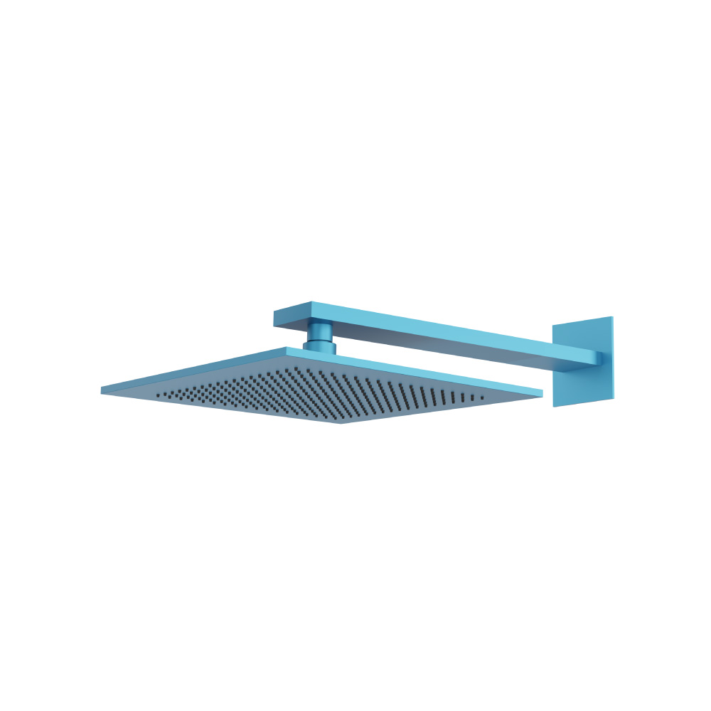 12" Rain Head with 16" Arm | Sky Blue