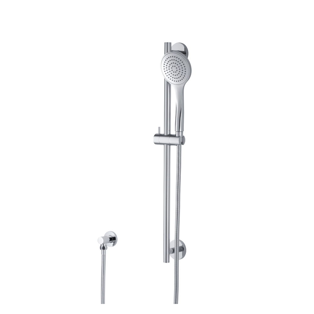 Hand Shower Set with Slide Bar and Elbow | Brushed Nickel PVD