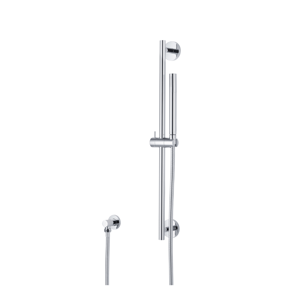 Hand Shower Set with Slide Bar and Elbow | Brushed Nickel PVD