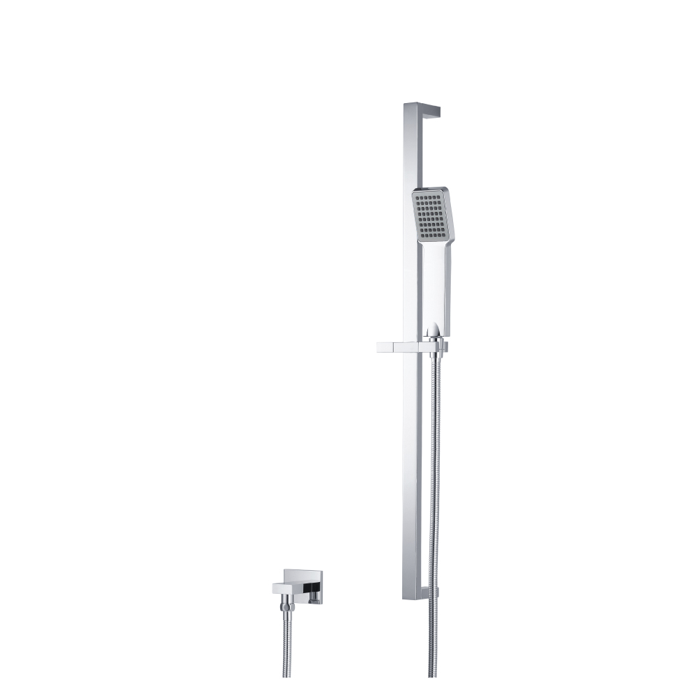 Hand Shower Set with Slide Bar and Elbow | Brushed Nickel PVD