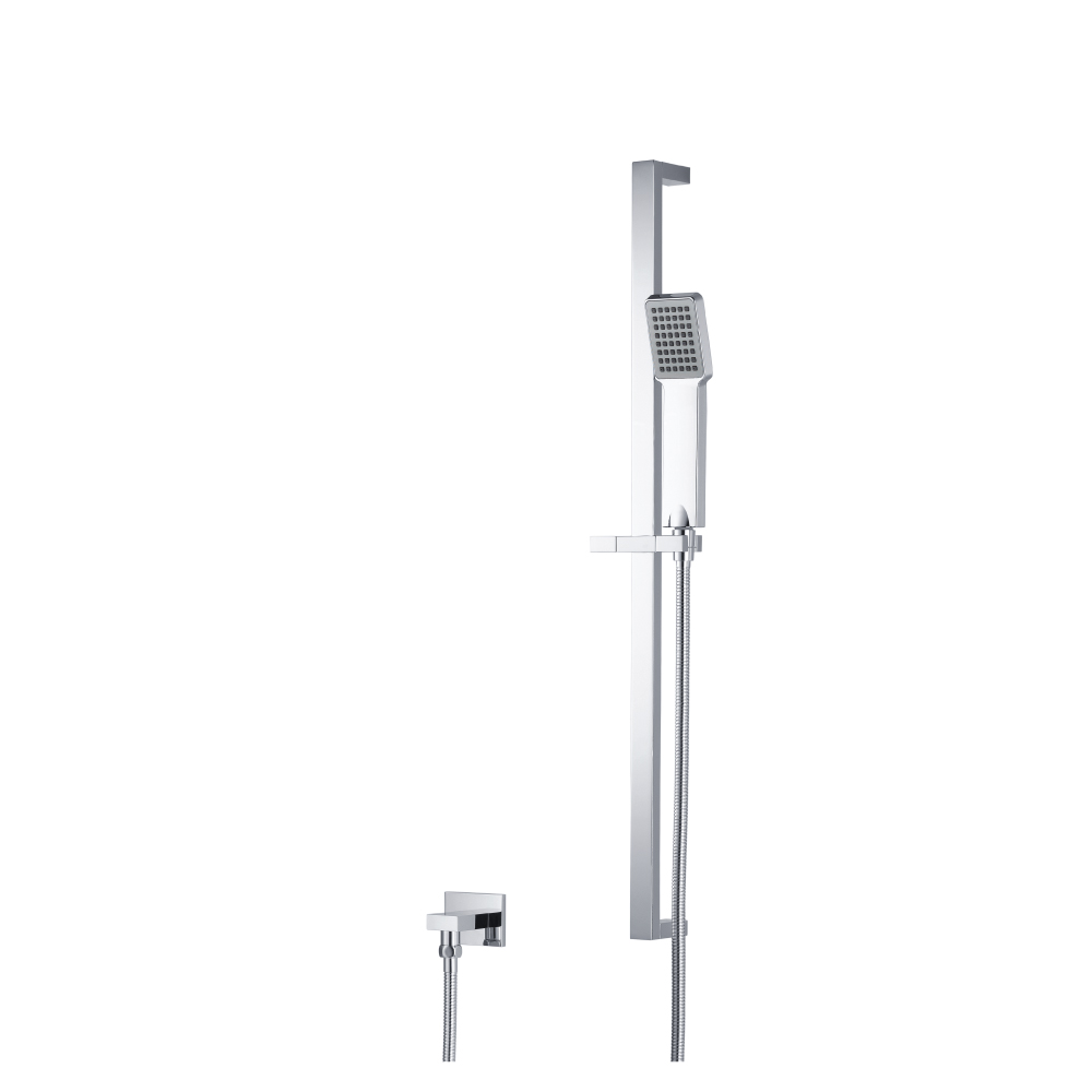 Hand Shower Set with Slide Bar and Elbow | Matte Black