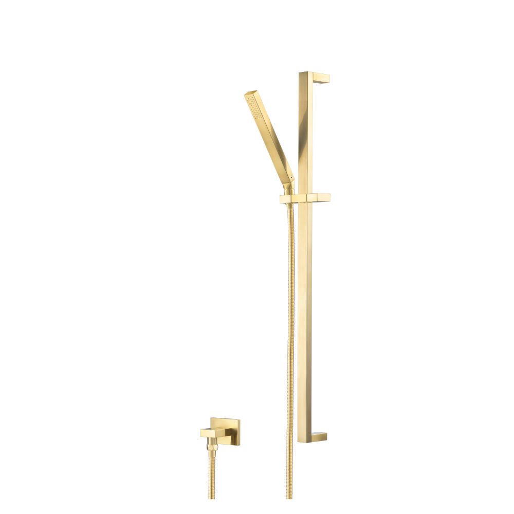 Hand Shower Set with Slide Bar and Elbow | Satin Brass PVD