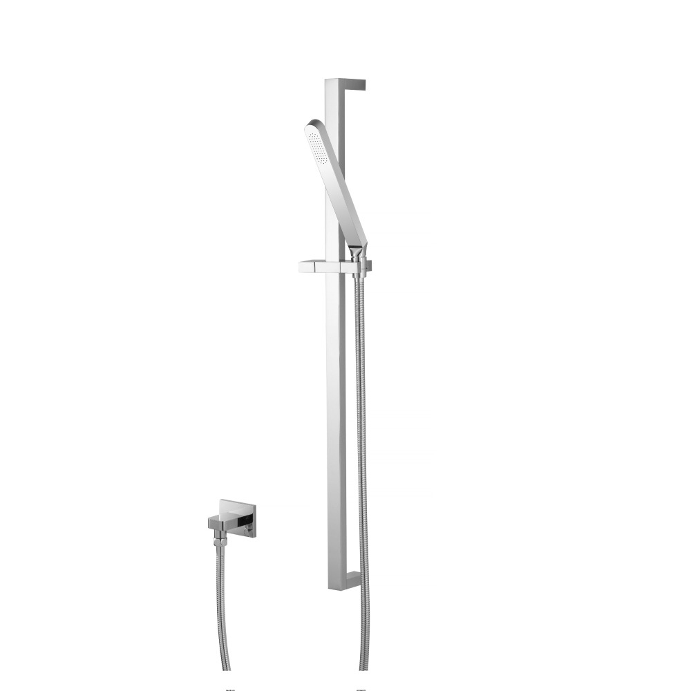 Hand Shower Set with Slide Bar and Elbow | Satin Brass PVD