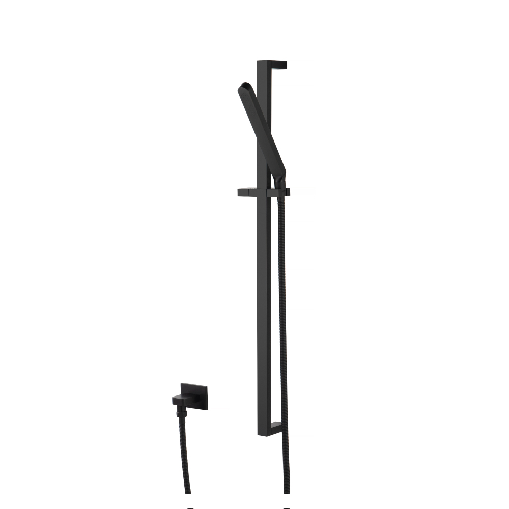 Hand Shower Set with Slide Bar and Elbow | Matte Black