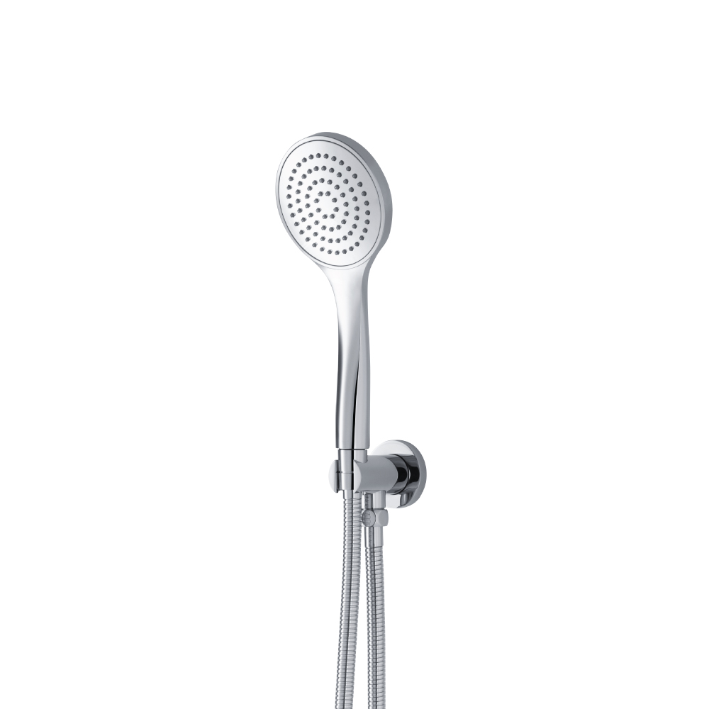 Hand Shower Set with Holder and Elbow Combo | Brushed Nickel PVD