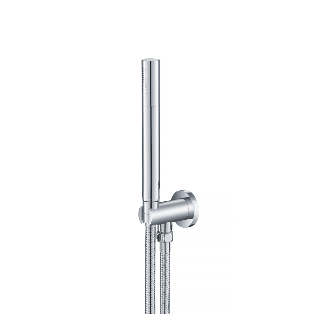 Hand Shower Set with Holder and Elbow Combo | Chrome