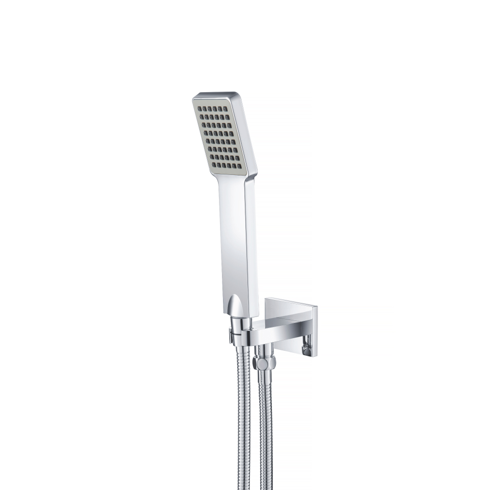 Hand Shower Set with Holder and Elbow Combo | Brushed Nickel PVD
