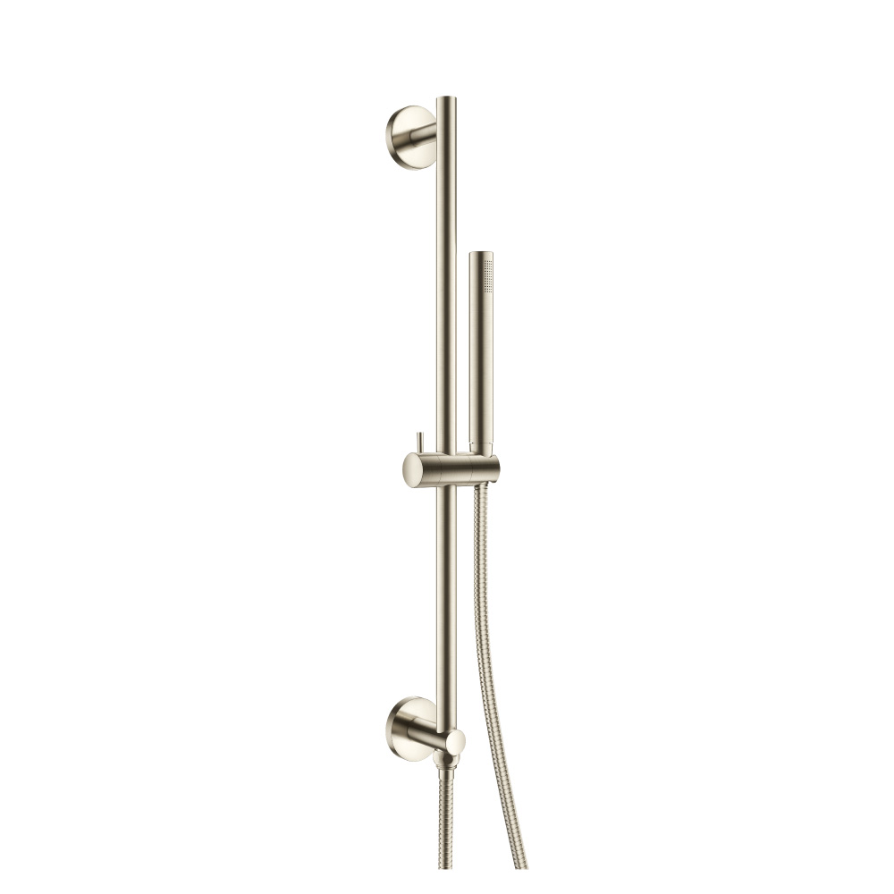 Hand Shower Set with Slide Bar, Integrated Elbow & Hose | Brushed Nickel PVD