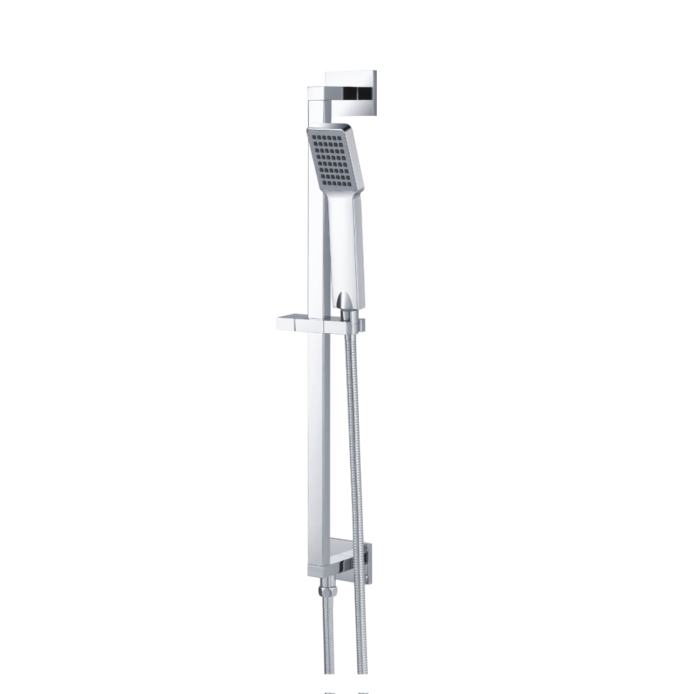 Hand Shower Set with Slide Bar, Integrated Elbow & Hose | Brushed Nickel PVD