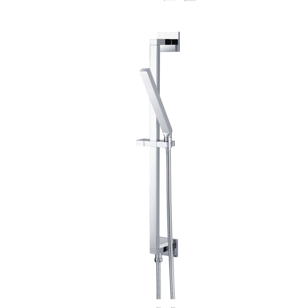 Hand Shower Set with Slide Bar, Integrated Elbow & Hose | Brushed Nickel PVD