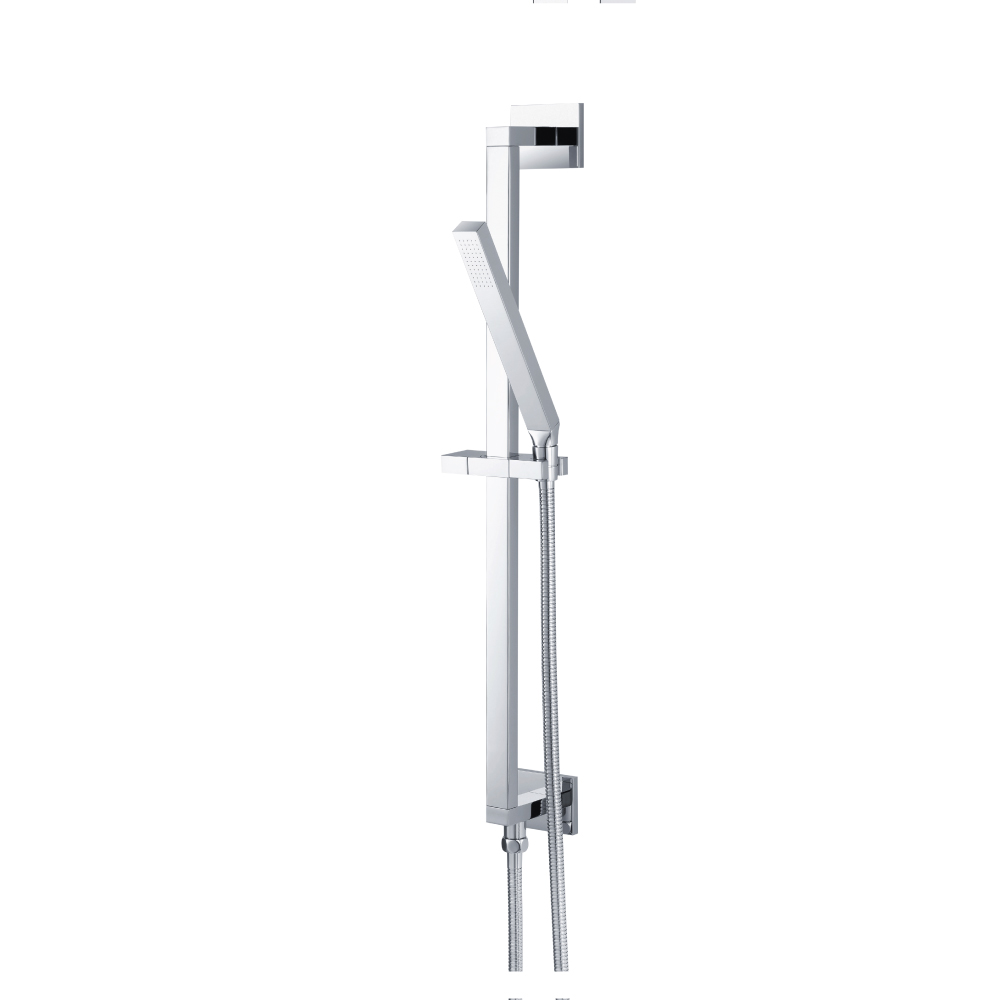 Hand Shower Set with Slide Bar, Integrated Elbow & Hose | Matte Black