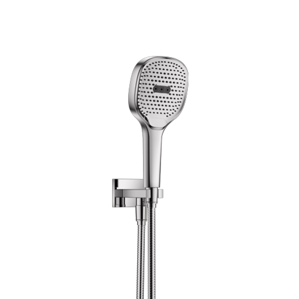 Hand Shower Set with Holder and Elbow Combo | Chrome