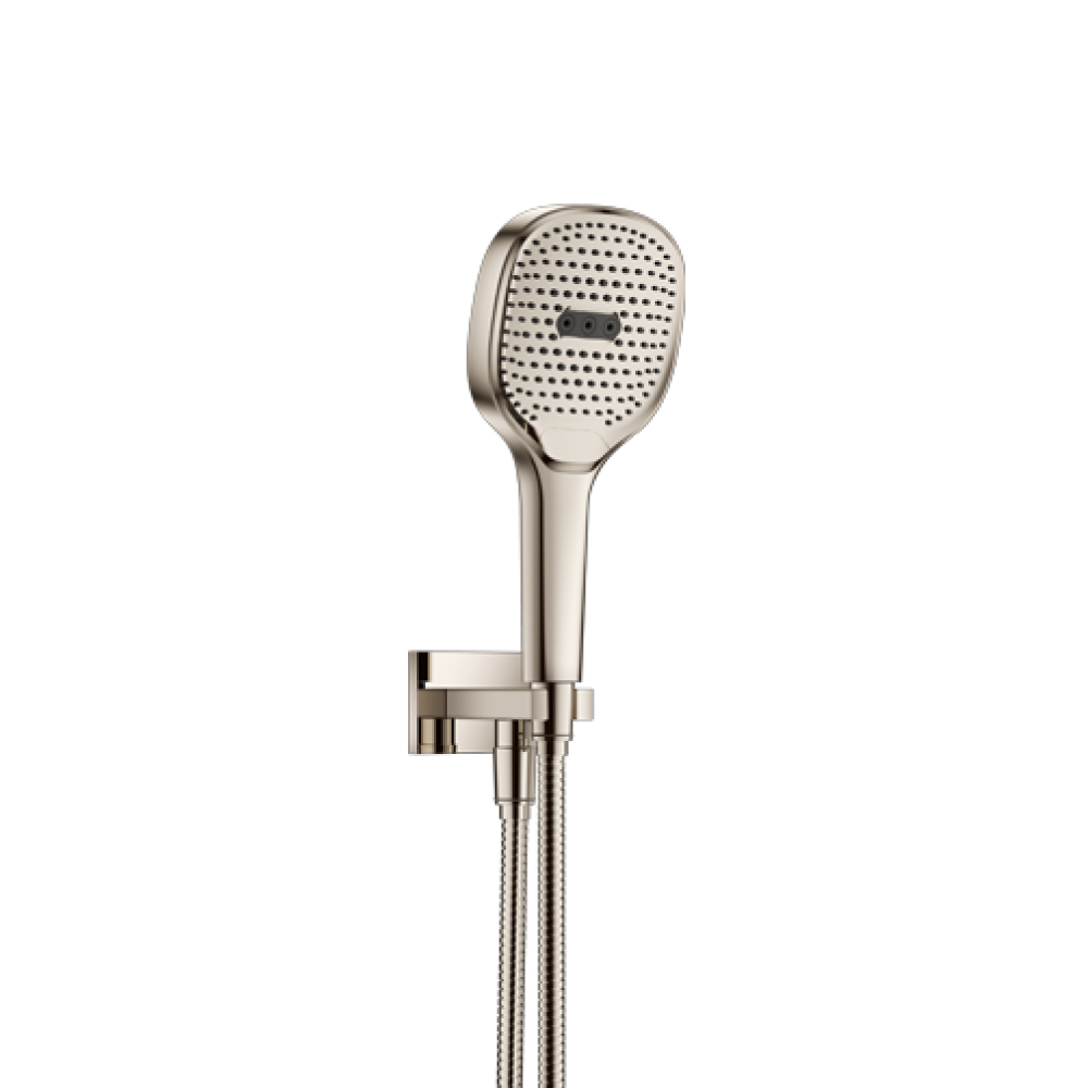 Hand Shower Set with Holder and Elbow Combo | Polished Nickel PVD