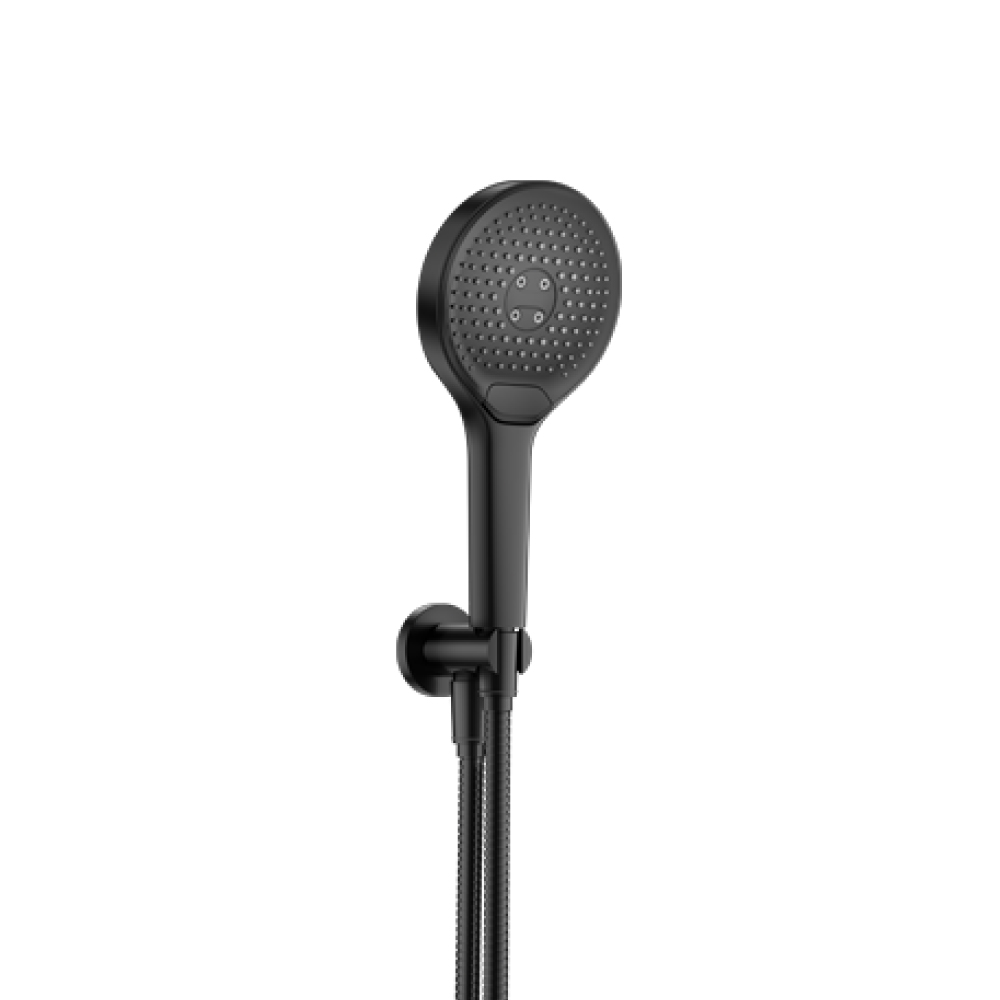 Hand Shower Set with Holder and Elbow Combo | Matte Black