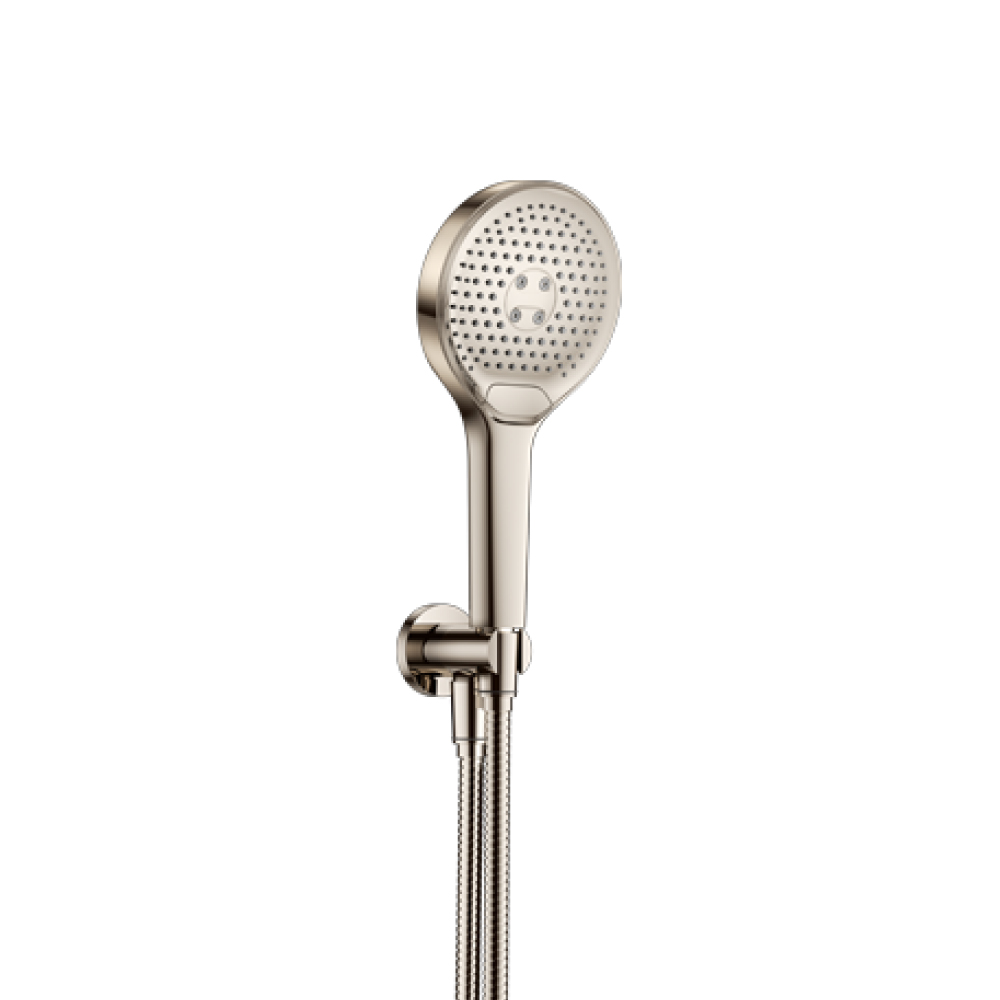 Hand Shower Set with Holder and Elbow Combo | Polished Nickel PVD