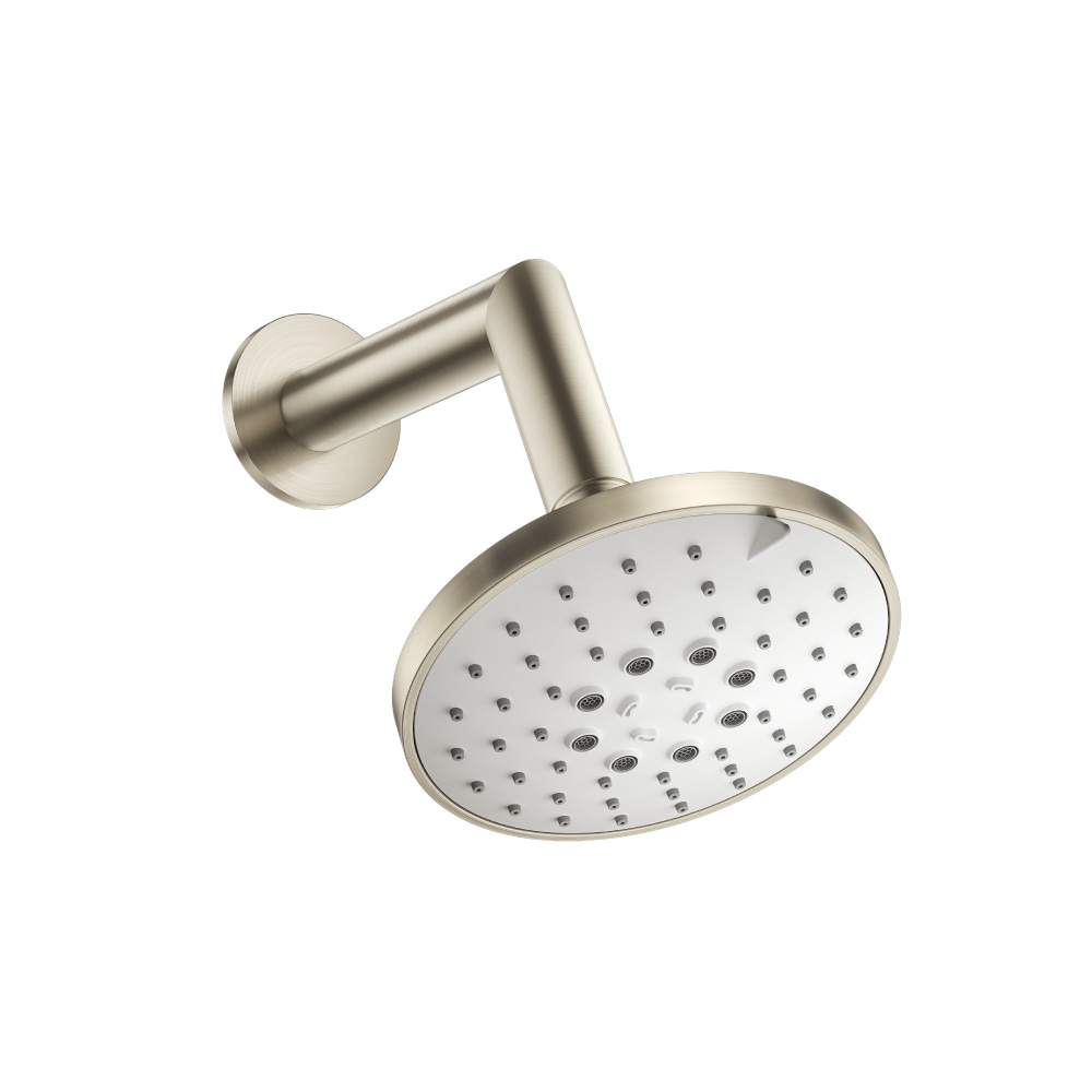 5" Multi Function Showerhead with 7" Arm  | Brushed Nickel PVD