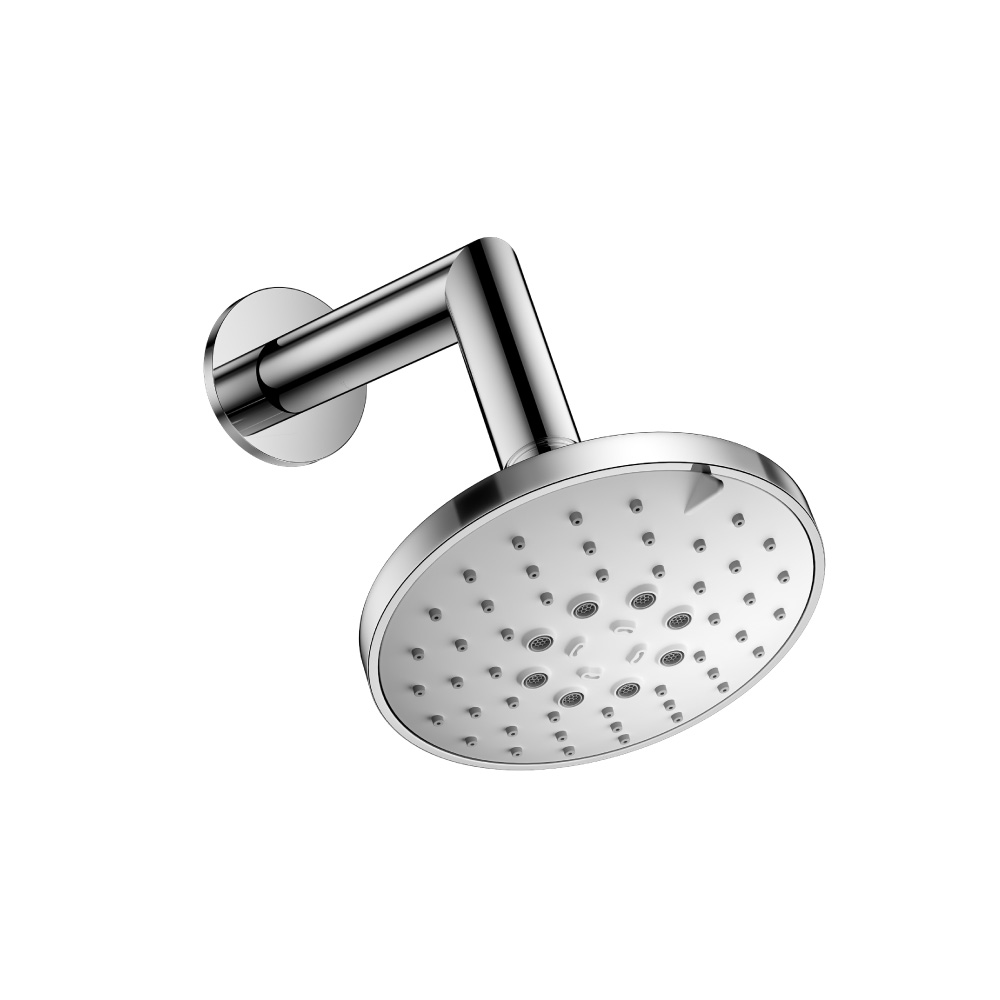 5" Multi Function Showerhead with 7" Arm  | Brushed Nickel PVD