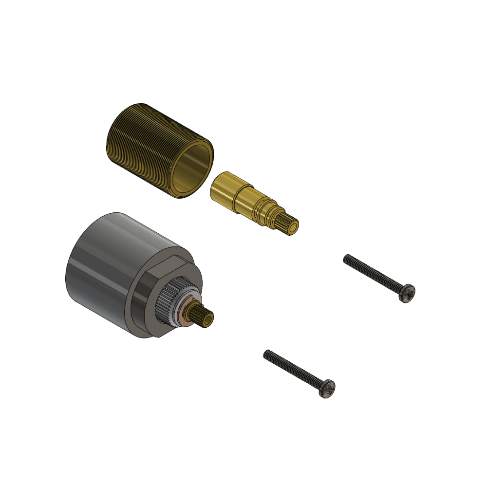 1.40" Extension Kit - For Use with TVH thermostatic valves. | Satin Brass PVD