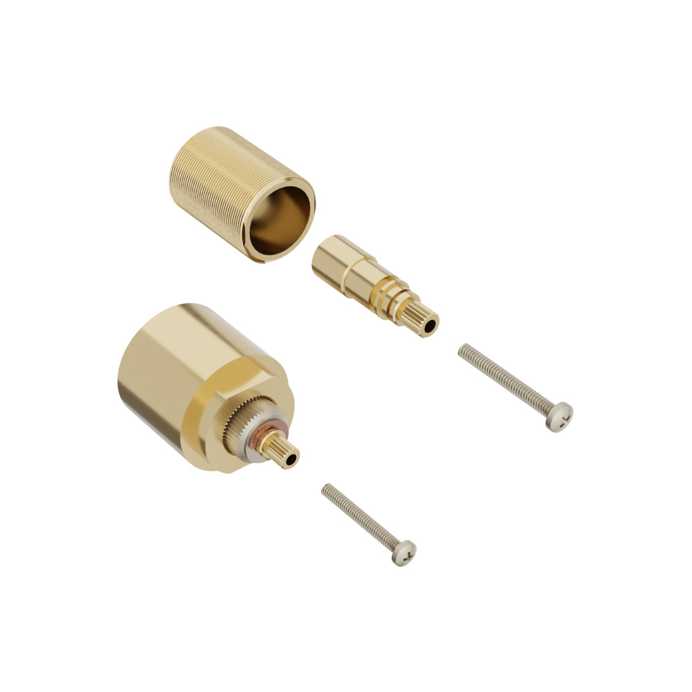 1.40" Extension Kit - For Use with TVH thermostatic valves. | Satin Brass PVD