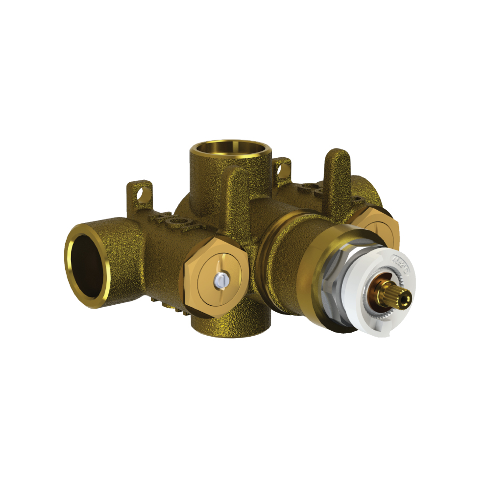 3/4" Thermostatic Valve | Rough Brass