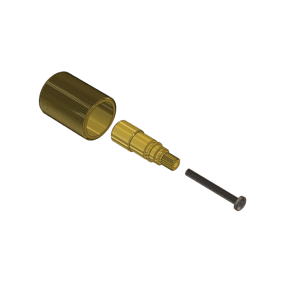 1.40" Extension Kit - For Use with TVH Valves | Rough Brass