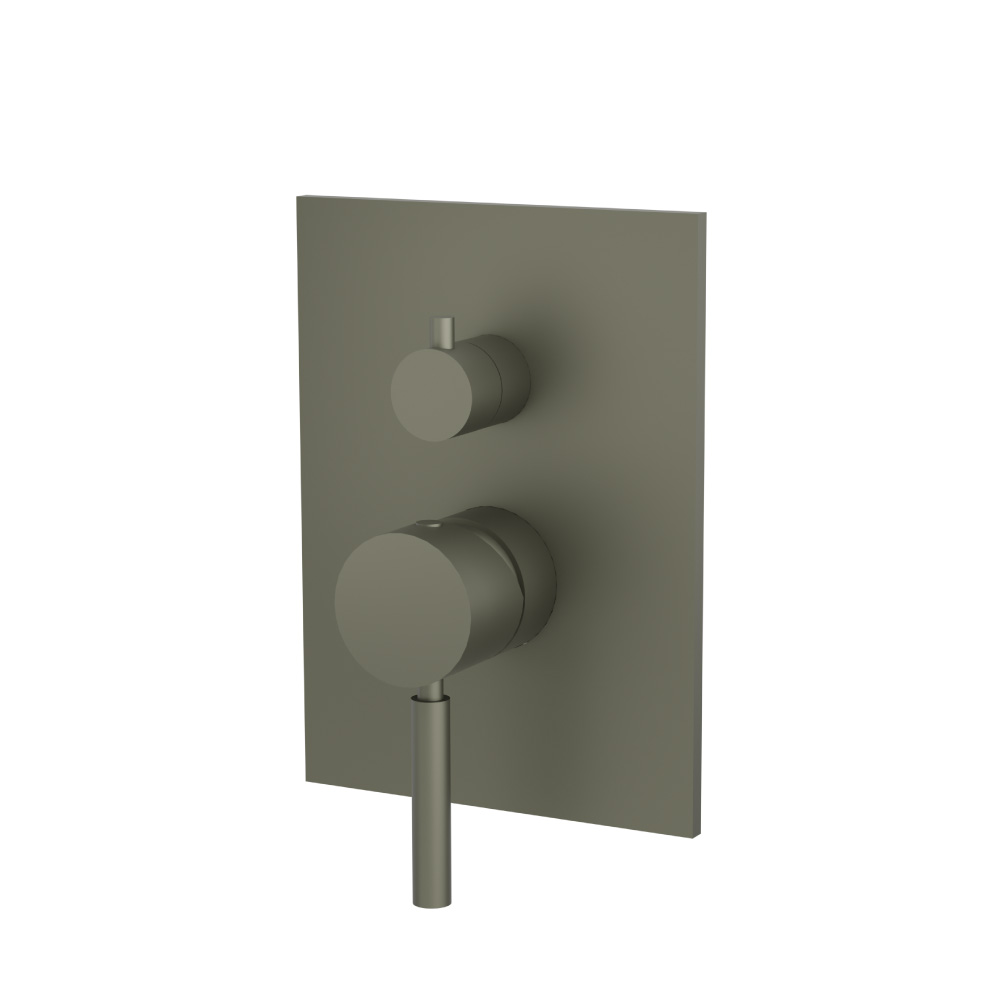Tub / Shower Trim With Pressure Balance Valve - 2-Output | Gun Metal Grey