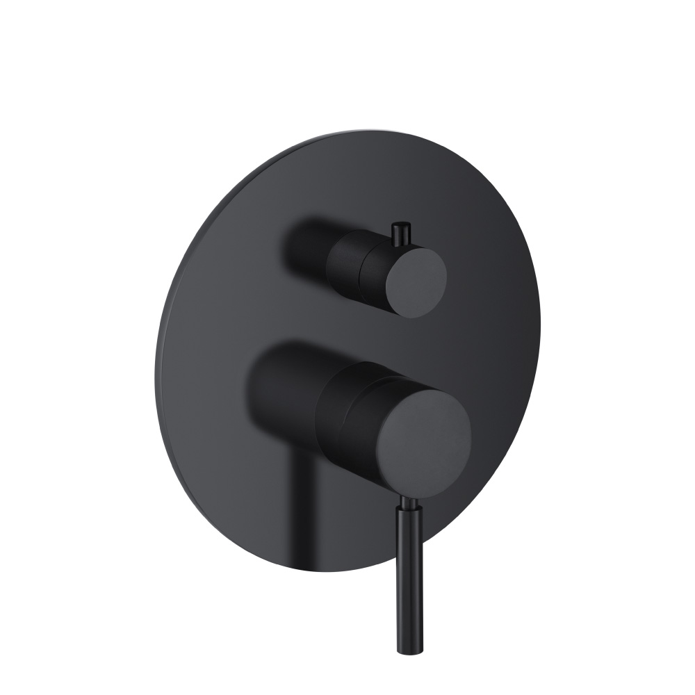 Tub / Shower Trim With Pressure Balance Valve - 2-Output | Matte Black