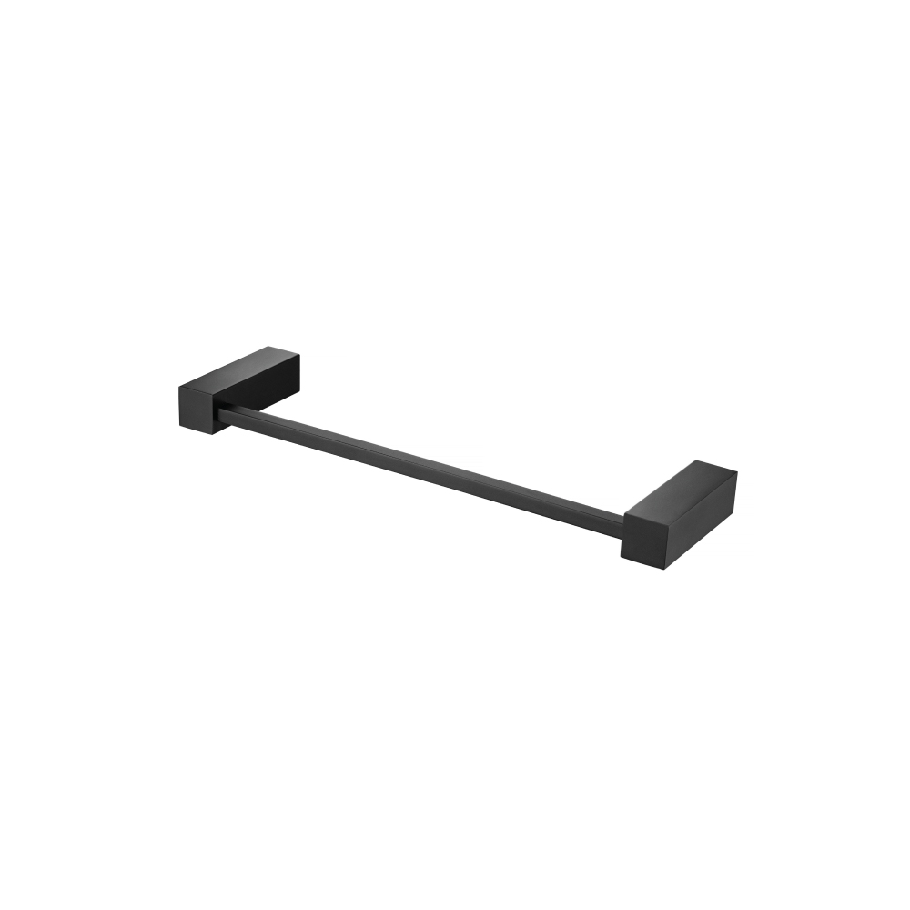 Brass Towel Ring / Mini Towel Bar - 8" | Matte Black