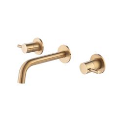 Two Handle Wall Mounted Bathroom Faucet