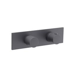 3/4" Horizontal Thermostatic Shower Valve & Trim - 3 Output