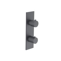 3/4" Horizontal Thermostatic Shower Valve & Trim - 1- Output