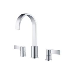 Three Hole 8" Widespread Two Handle Bathroom Faucet